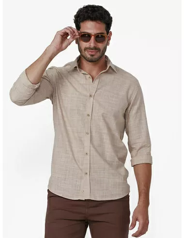 imagem de  Camisa Manga Longa Slub Mini Grid