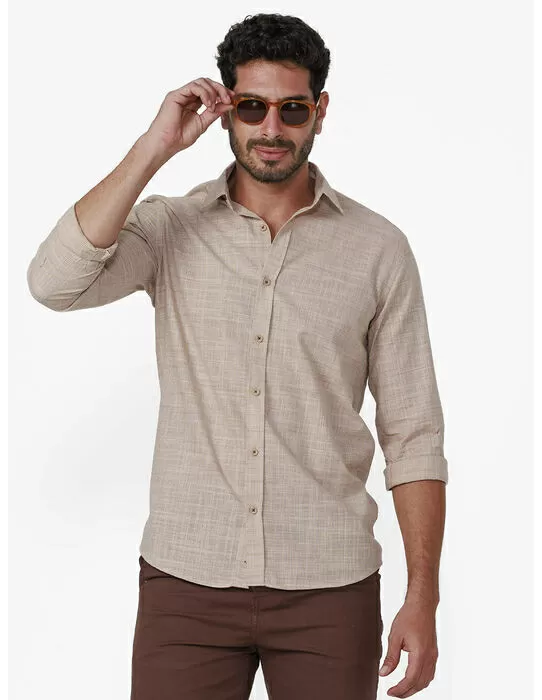 imagem do produto  Camisa Manga Longa Slub Mini Grid