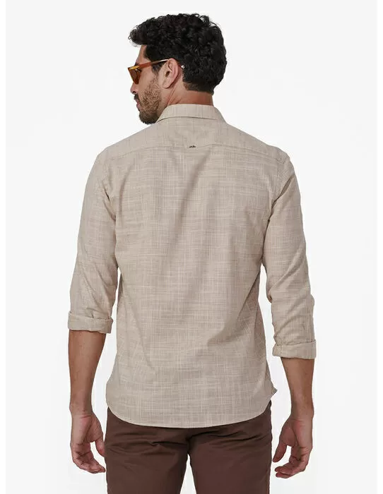 imagem do produto  Camisa Manga Longa Slub Mini Grid