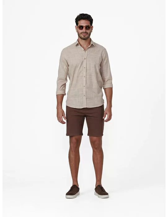 imagem do produto  Camisa Manga Longa Slub Mini Grid