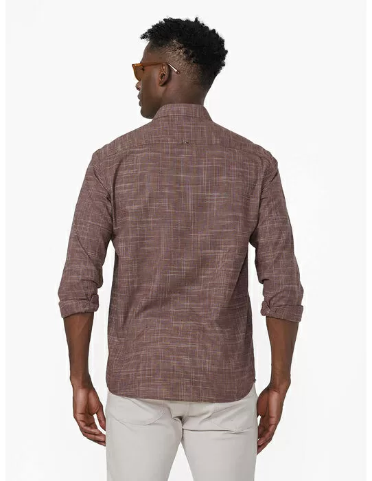 imagem do produto  Camisa Manga Longa Slub Mini Grid