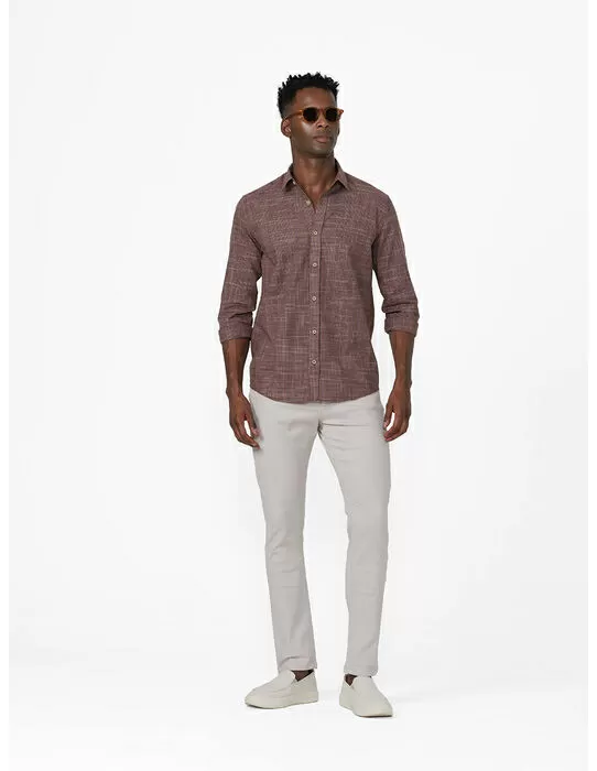 imagem do produto  Camisa Manga Longa Slub Mini Grid
