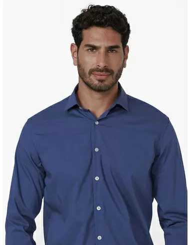 imagem de Camisa Manga Longa Social Max Span Indigo