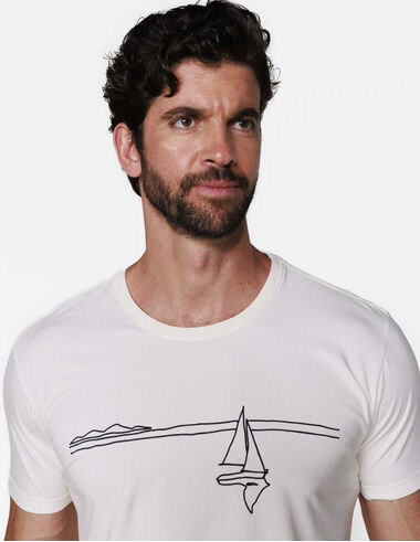 imagem de  T-Shirt Barquinho Traço Off White