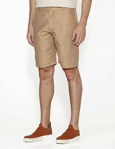 imagem de Bermuda Chino Linen Cruise Caramelo