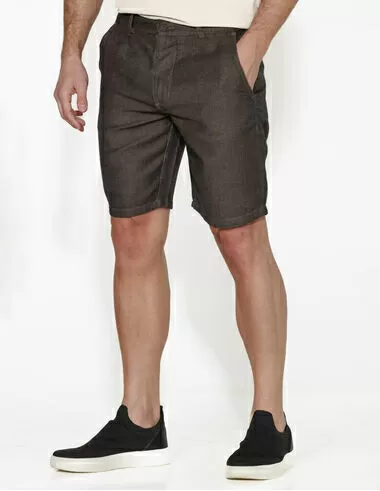 imagem de Bermuda Chino Linen Ethno Marrom