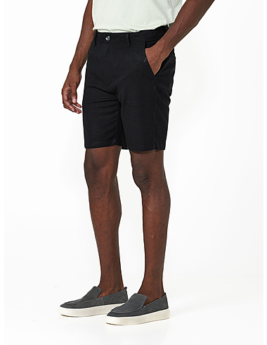 imagem de Bermuda Chino Linho Atlântico Preto