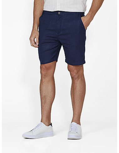 imagem de Bermuda Chino Linho Bessan Marinho