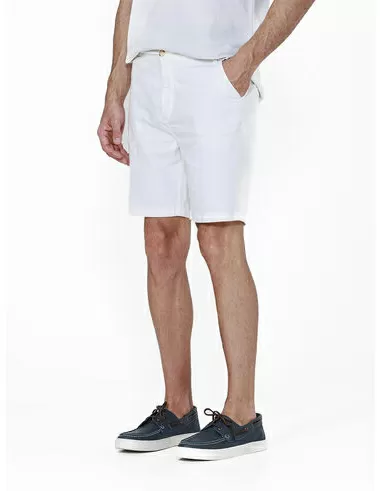 imagem de Bermuda Chino Linho Carneiros Branco