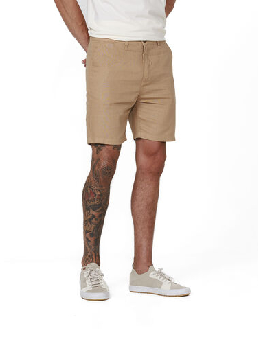imagem de Bermuda Chino Linho Solaris Caramelo