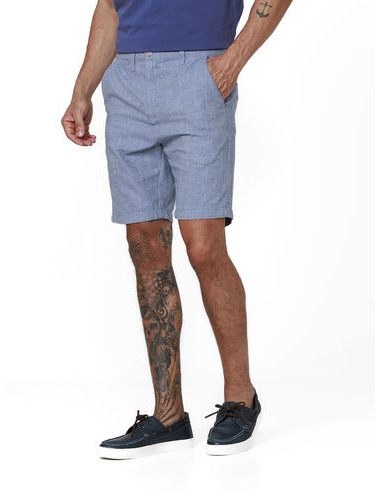 imagem de Bermuda Chino Relax Linen Flamê Azul Jeans