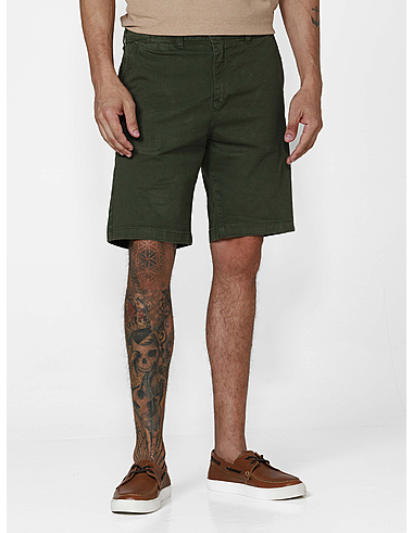 imagem de Bermuda Chino Sarja Tropical Verde Musgo 