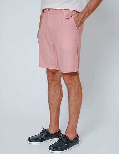 imagem de Bermuda Linho Veraneio Rosa