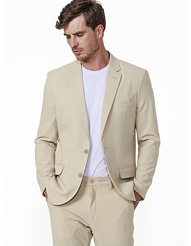 imagem de Blazer Alfaiataria Flex Span Areia