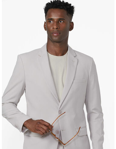 imagem de Blazer Alfaiataria Flex Span Areia Claro