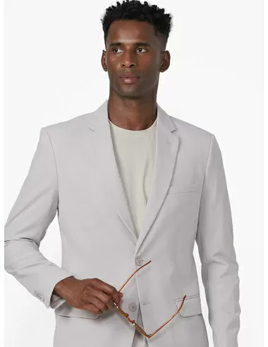 imagem de Blazer Alfaiataria Flex Span Areia Claro