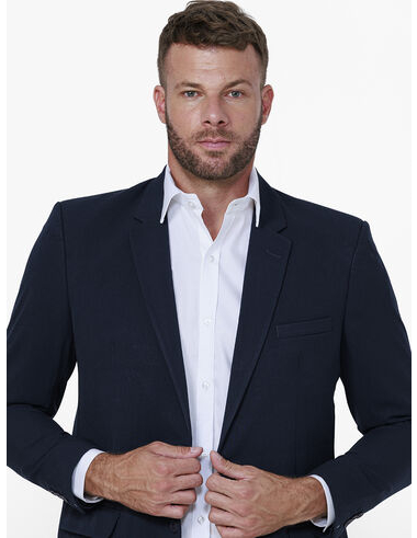 imagem de Blazer Alfaiataria Flex Span Marinho