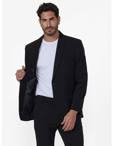 imagem de Blazer Alfaiataria Flex Span Preto
