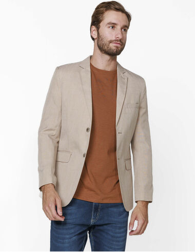 imagem de Blazer Casual Mescla Areia