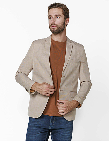 imagem de Blazer Casual Mescla Areia