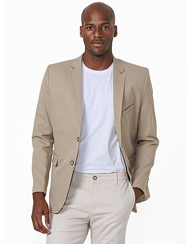 imagem de Blazer Dobby Flex Cotton Touch Kaki