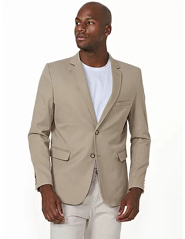 imagem de Blazer Dobby Flex Cotton Touch Kaki