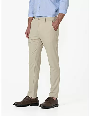 imagem de Cala Alfaiataria Flex Span Areia