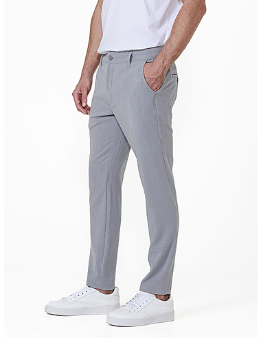 imagem de Calça Alfaiataria Flex Span Cinza Mescla