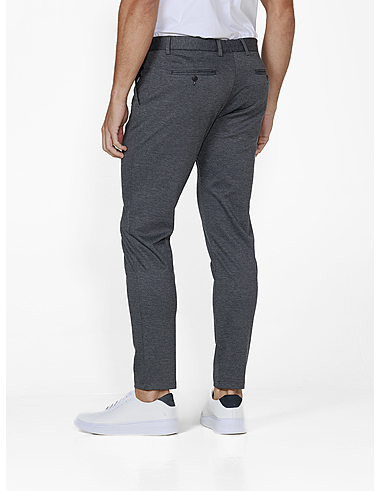 imagem de Calça Alfaiataria Malha Duo Preto Mescla 