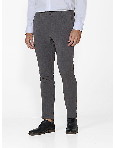 imagem de Calça Alfaiataria Melange Span Chumbo