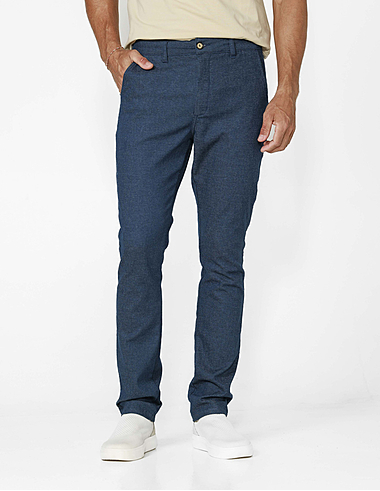 imagem de Calça Chino Mescla Flex Marinho