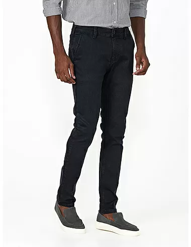 imagem de Cal�a Jeans Chino All Black Preto