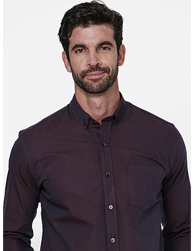 imagem de Camisa Chambray Orne  Vinho
