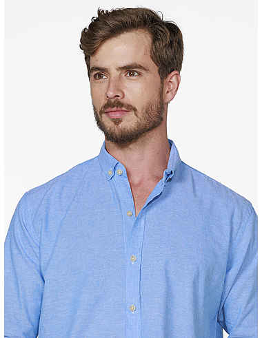 imagem de Camisa linho capri II Azul