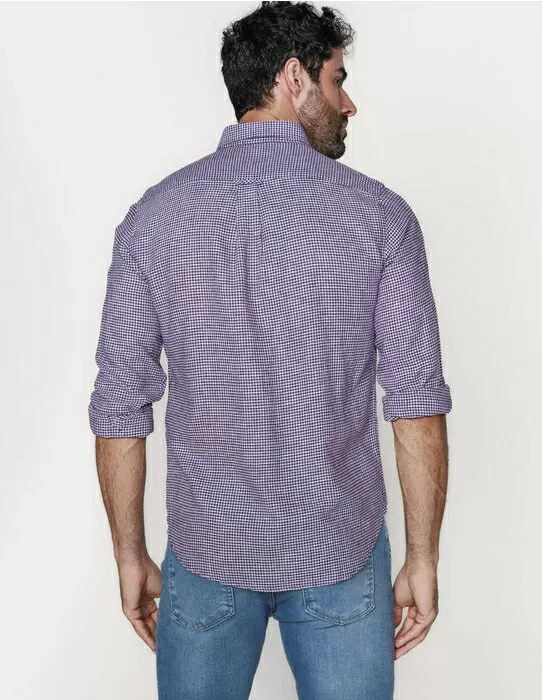 imagem do produto Camisa Linho Micro Check Riviera