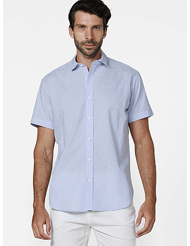 imagem de Camisa Linho Torca Azul Claro