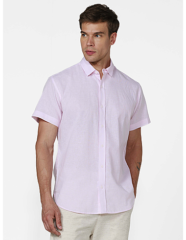 imagem de Camisa Linho Torca Rosa Claro