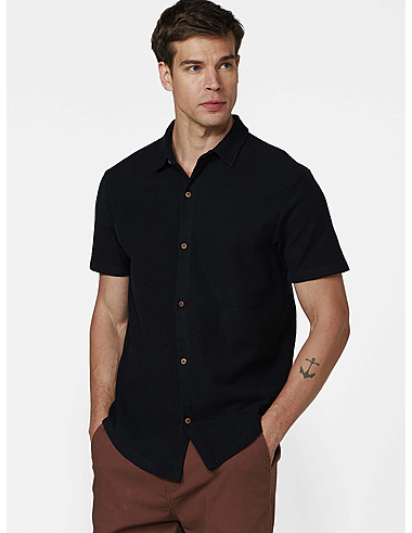 imagem de Camisa Malhão Palmeira Preto