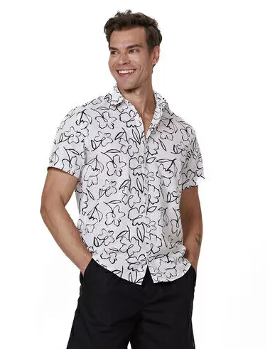 imagem de Camisa Manga Curta Flores