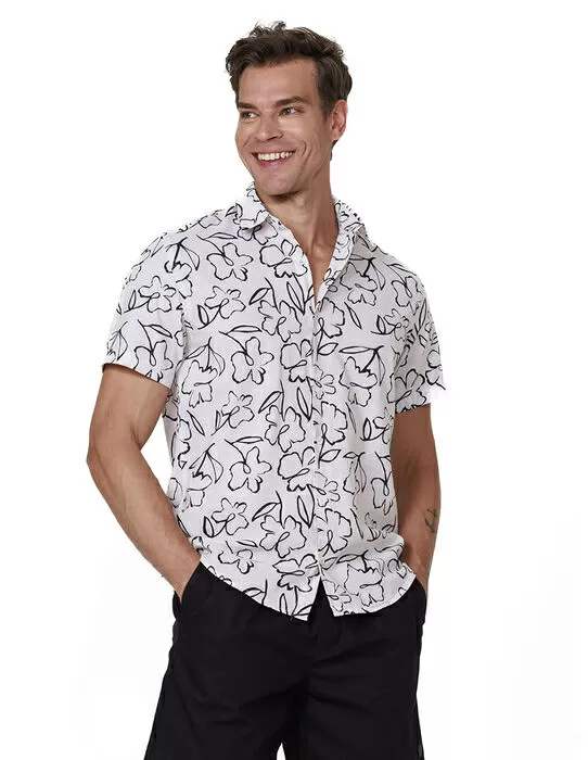 imagem do produto Camisa Manga Curta Flores