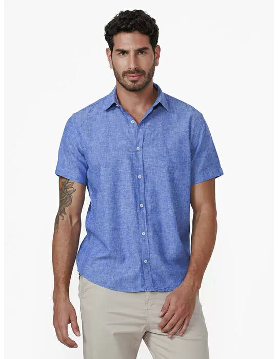 imagem do produto Camisa Manga Curta Linho Cannes 