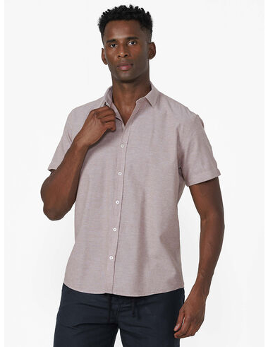 imagem de Camisa Manga Curta Linho Cannes  Marrom