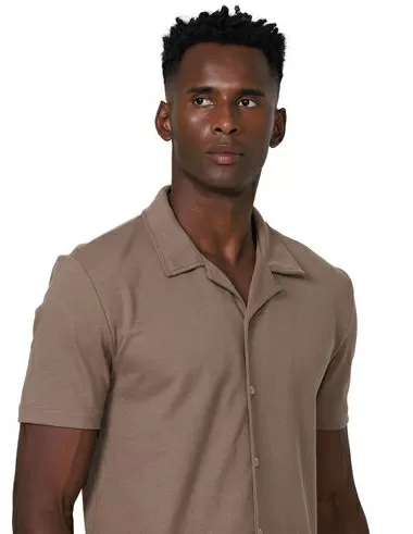imagem de Camisa Manga Curta Piquet Smart Khaki