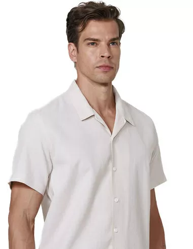 imagem de Camisa Manga Curta Relax Areia
