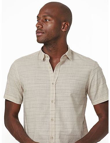 imagem de Camisa Manga Curta Slub Maresia Areia