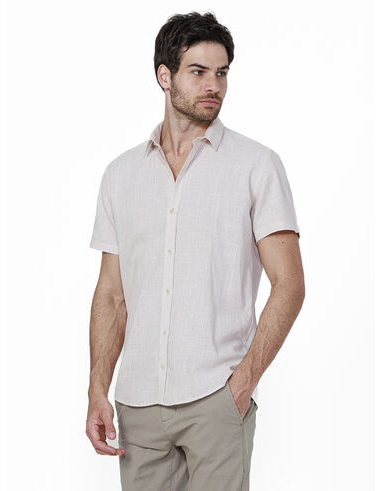 imagem de Camisa Manga Curta Slub Swath Areia
