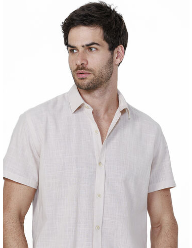 imagem de Camisa Manga Curta Slub Swath Areia