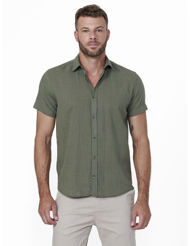 imagem de Camisa Manga Curta Slub Swath Verde
