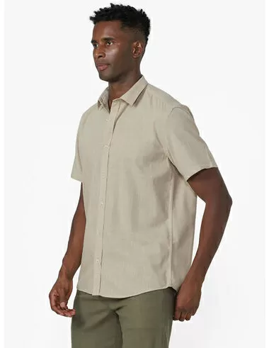 imagem de Camisa Manga Curta Slub Trindade Areia
