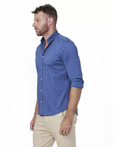 imagem de Camisa Manga Longa Fil A Fil Span Azul Marinho
